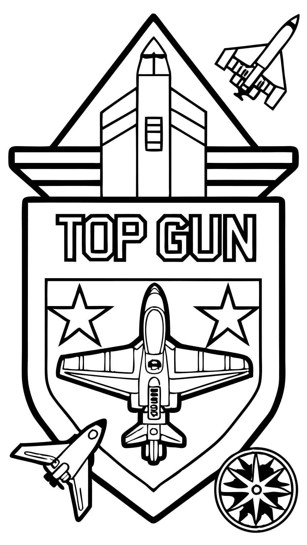 Top Gun Pages para colorear